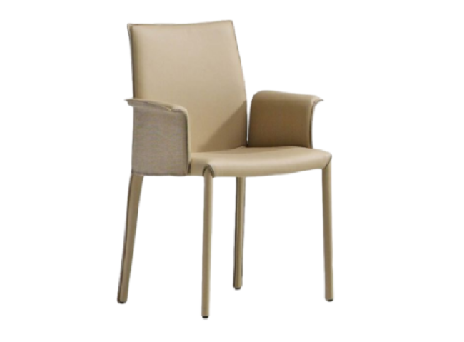 Nuvola PBLR Chair with Armrests by Midj